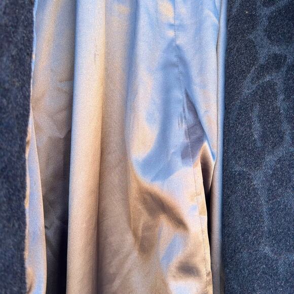 Rebecca Taylor Wool Angora Leopard Velvet Belted Coat Black 6 Puffy Voluminous - Picture 12 of 12